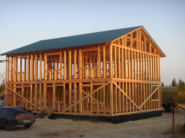 Стандартные технологии строительства деревянного каркасного дома